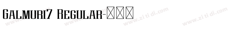 Galmuri7 Regular字体转换 Galmuri7 Regular字体转换